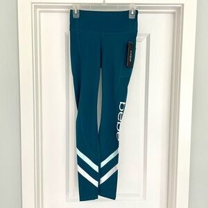 NWT bebe sport Teal leggings S
